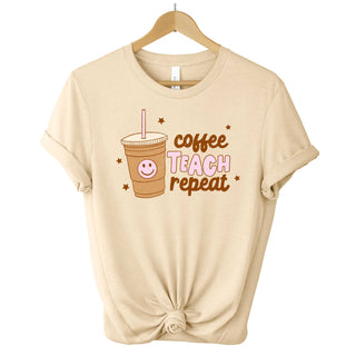 Coffee Teach Repeat DTF Sheet