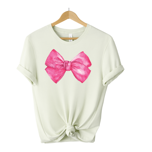 Hot Pink Bow DTF Sheet