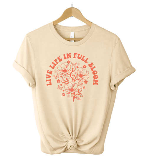 Live Life In Full Bloom DTF Sheet