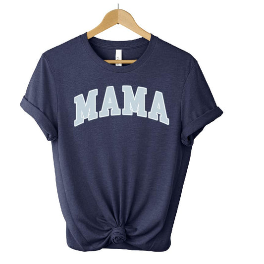 Mama Varsity Blue DTF Sheet