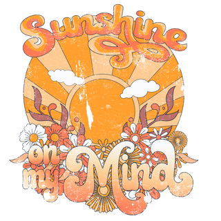 Sunshine On My Mind Rainbow DTF Sheet