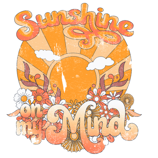 Sunshine On My Mind Rainbow DTF Sheet